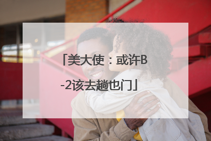 美大使：或许B-2该去趟也门